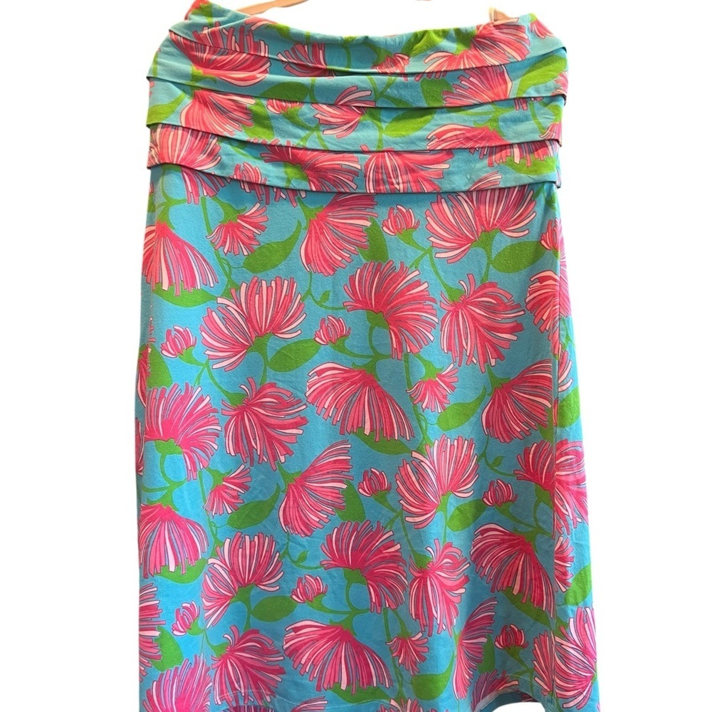 Lilly Pulitzer Pink and Blue Floral Sarong